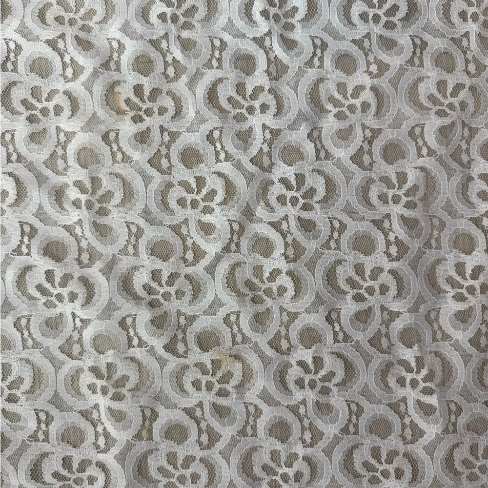 White lace overlay